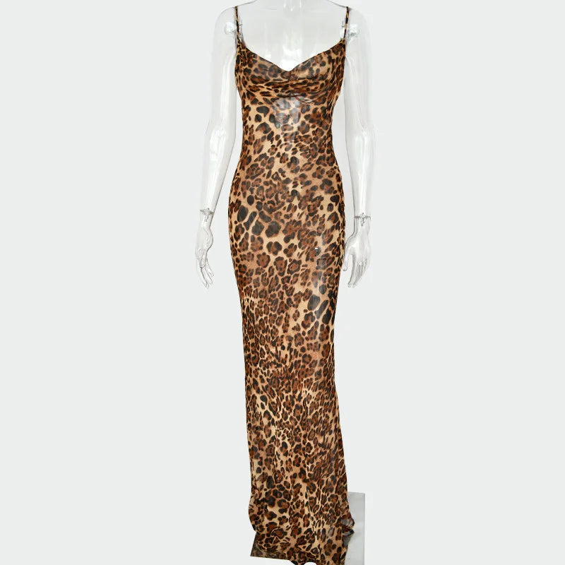 Vestido animal print largo - ICON BOUTIQUE WOMAN