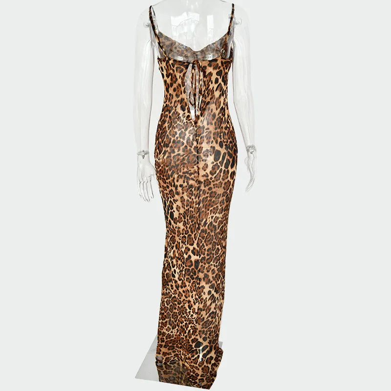 Vestido animal print largo - ICON BOUTIQUE WOMAN