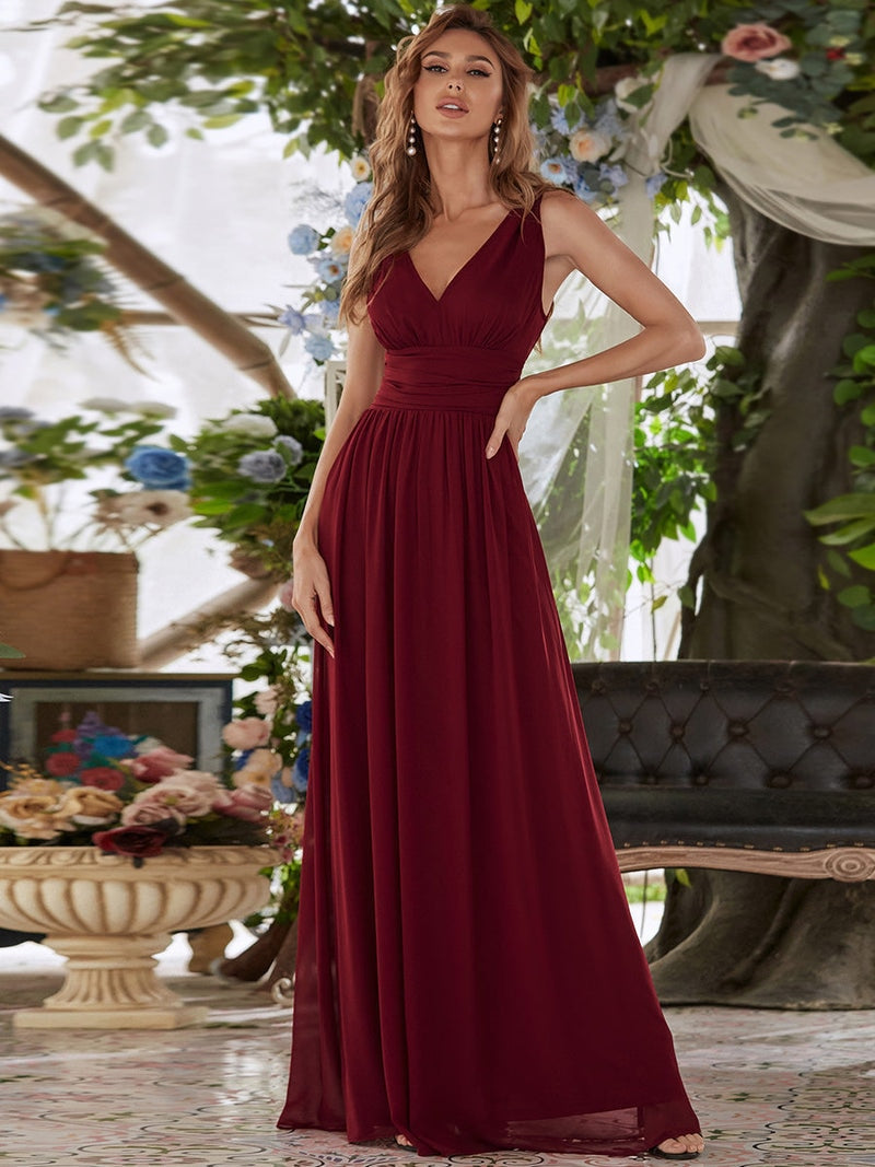 Vestido largo burdeos boda - ICON BOUTIQUE WOMAN