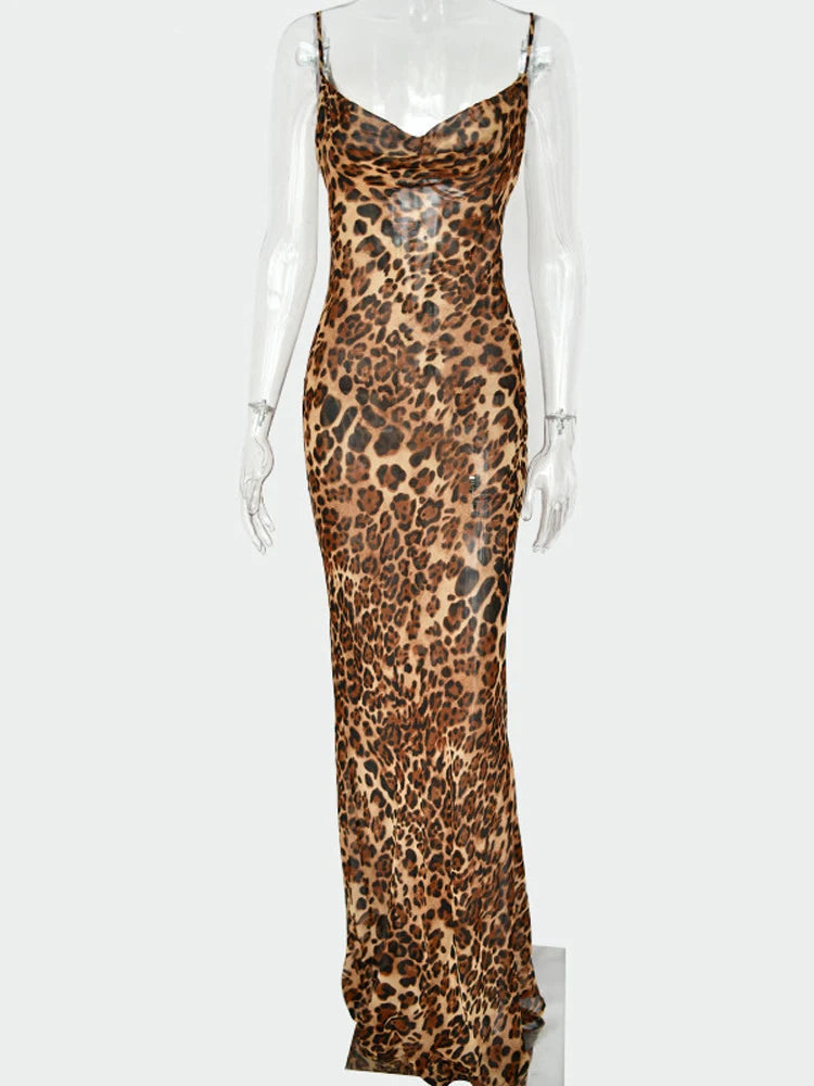 Vestido animal print largo - ICON BOUTIQUE WOMAN