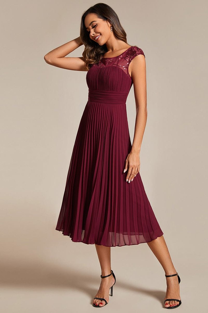 Vestido midi elegante para bodas - ICON BOUTIQUE WOMAN