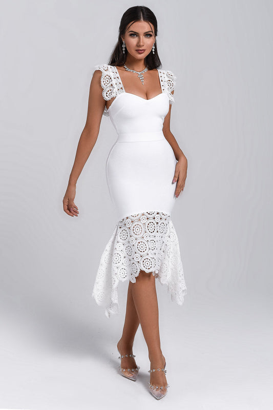 Vestido de novia sencillo de encaje - ICON BOUTIQUE WOMAN